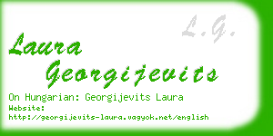 laura georgijevits business card